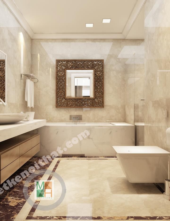 Thiết kế nội thất phòng tắm chung cư Royal City Nguyễn Trãi Thanh Xuân Hà Nội